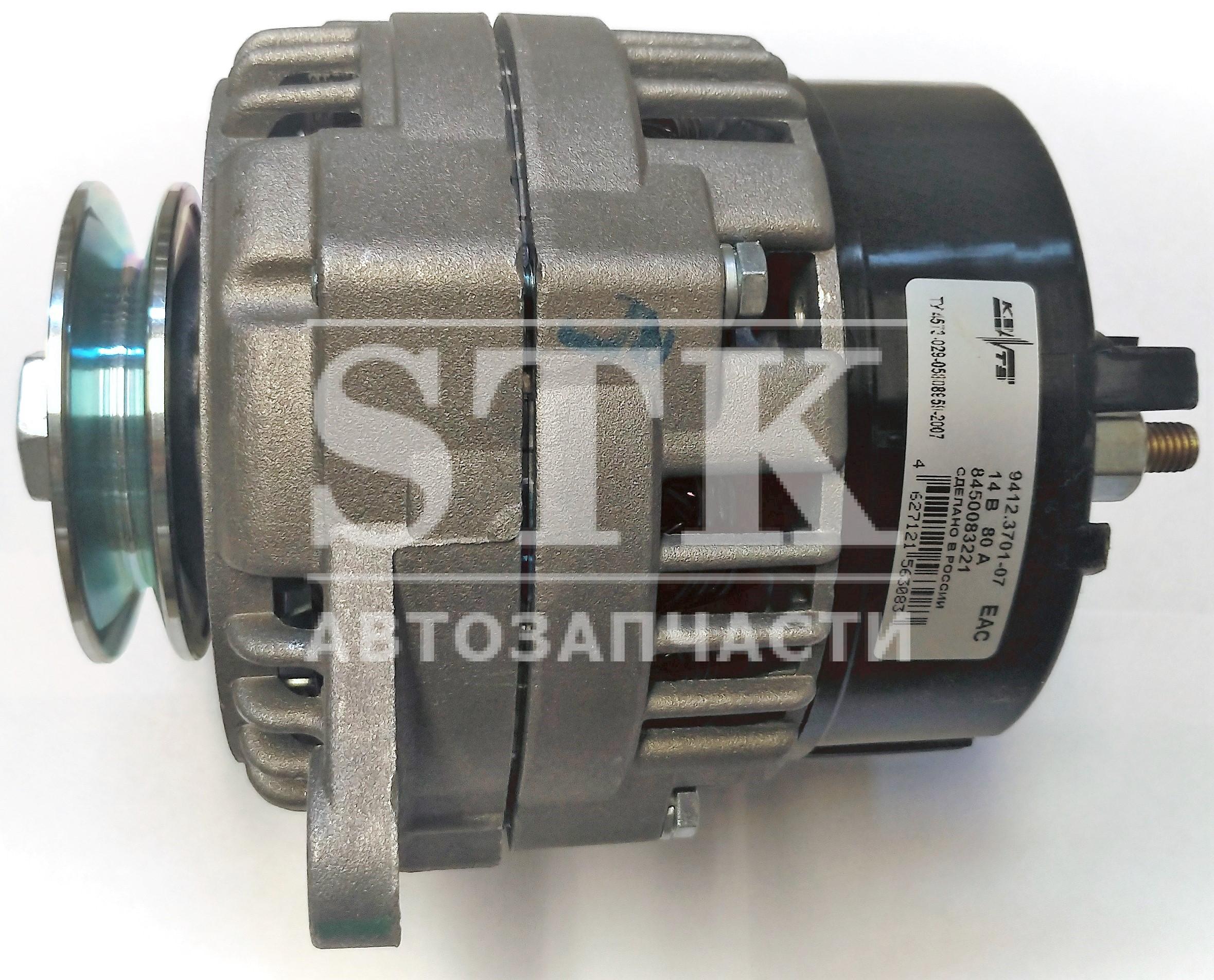 Генератор 9412.3701-07 ВаЗ LADA 4x4 2019 Модельного года 14V / 80A 8450083221